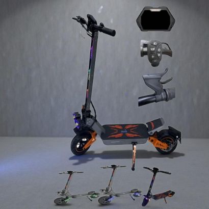 صورة سكوتر الأوروبي الكهربائي 1500 واط – تصميم رياضي مع إضاءة وشاشة إلكترونية